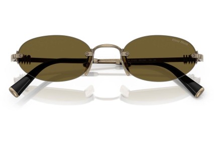 Okulary przeciwsłoneczne Miu Miu MUA54S 26C09Z Owalne Złote
