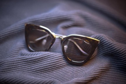 Okulary przeciwsłoneczne Prada PR53SS 2AU3D0 Kocie oczy Havana