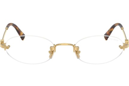 Okulary przeciwsłoneczne Miu Miu MUA54S 5AK08N blue-light [non-prescription] Owalne Złote