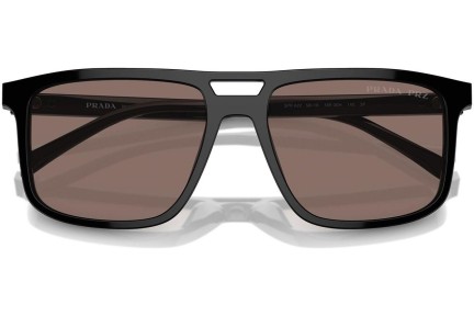 Слънчеви очила Prada PRA22S 16K30H Polarized Квадратни Черна