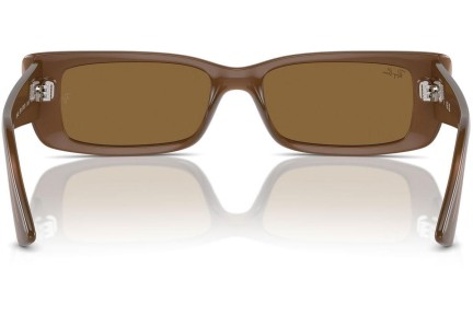 Слънчеви очила Ray-Ban RB4425 677973 Правоъгълни Кафява