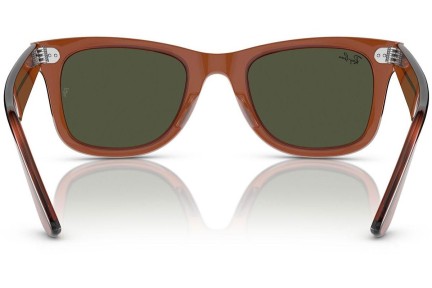 Слънчеви очила Ray-Ban Wayfarer RB2140F 677631 Квадратни Кафява