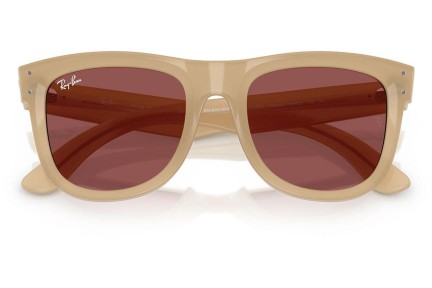 Okulary przeciwsłoneczne Ray-Ban Wayfarer Reverse RBR0502S 678069 Kwadratowe Beżowe