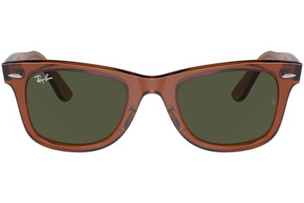 Слънчеви очила Ray-Ban Wayfarer RB2140F 677631 Квадратни Кафява