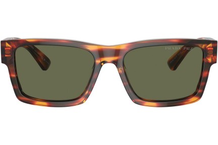 Okulary przeciwsłoneczne Prada PR25ZS 16S03R Polarized Prostokątne Havana