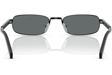 Solbriller Prada PRB54S 1AB5Z1 Polarized Rektangulær Sort