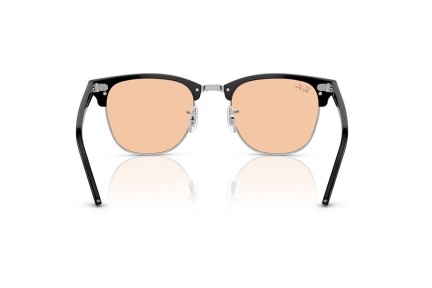 Ochelari de soare Ray-Ban Clubmaster RB3016 13544B Browline Argintii