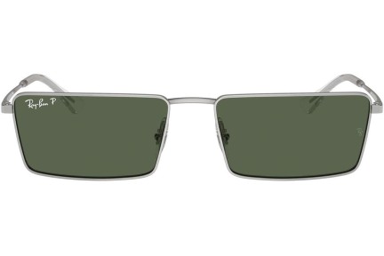 Слънчеви очила Ray-Ban RB3741 003/9A Polarized Правоъгълни Сребърна