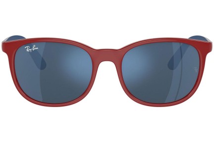 Okulary przeciwsłoneczne Ray-Ban Junior RJ9079S 716055 Kwadratowe Czerwone