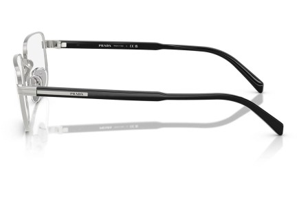Okulary korekcyjne Prada PRB51V 1BC1O1 Prostokątne Srebrne