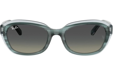 Okulary przeciwsłoneczne Ray-Ban Junior RJ9081S 717511 Prostokątne Zielone