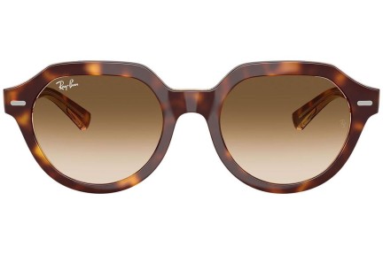 Okulary przeciwsłoneczne Ray-Ban Gina RB4399 141451 Kwadratowe Havana