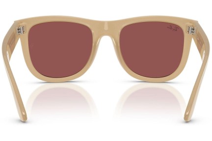 Okulary przeciwsłoneczne Ray-Ban Wayfarer Reverse RBR0502S 678069 Kwadratowe Beżowe