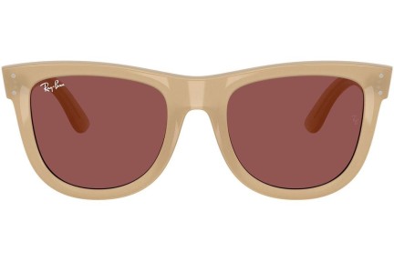 Okulary przeciwsłoneczne Ray-Ban Wayfarer Reverse RBR0502S 678069 Kwadratowe Beżowe