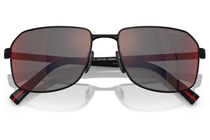 Okulary przeciwsłoneczne Prada Linea Rossa PSA51S DG008F Prostokątne Czarne