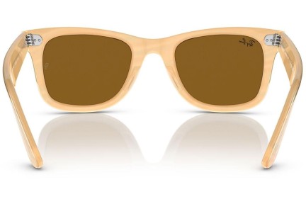 Слънчеви очила Ray-Ban Wayfarer RB2140F 140833 Квадратни Кафява