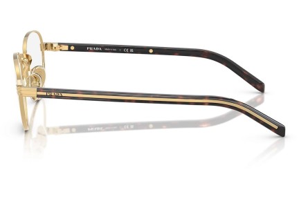 Okulary korekcyjne Prada PRB53V 5AK1O1 Okrągłe Złote
