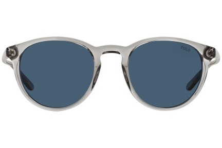 Okulary przeciwsłoneczne Polo Ralph Lauren PH4110 541380 Okrągłe Szare