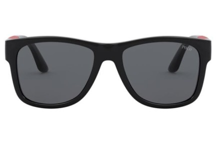 Okulary przeciwsłoneczne Polo Ralph Lauren PH4162 500187 Kwadratowe Czarne