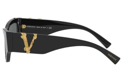 Okulary przeciwsłoneczne Versace VE4383 GB1/87 Kocie oczy Czarne