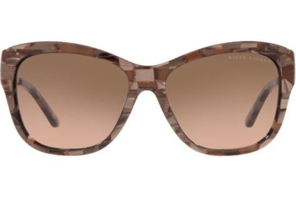 Okulary przeciwsłoneczne Ralph Lauren RL8187 590811 Kocie oczy Brązowe