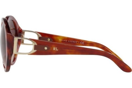 Okulary przeciwsłoneczne Ralph Lauren RL8188Q 502374 Okrągłe Havana