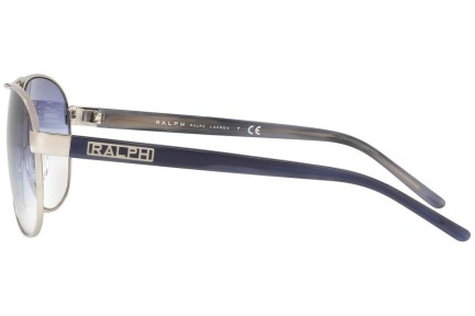 Okulary przeciwsłoneczne Ralph by Ralph Lauren RA4004 102/19 Pilotki (Aviator) Srebrne