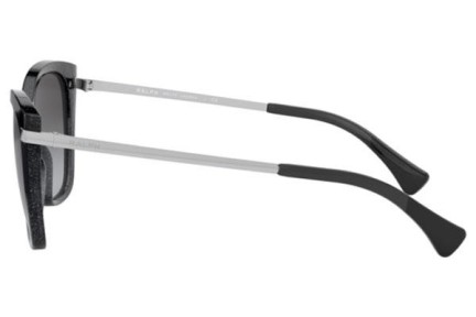 Okulary przeciwsłoneczne Ralph by Ralph Lauren RA5267 58418G Kocie oczy Czarne