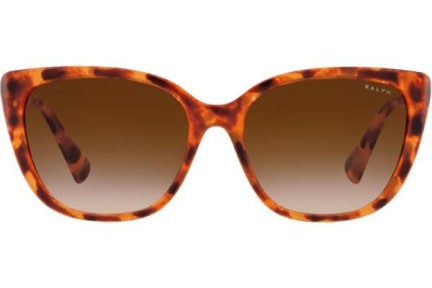 Okulary przeciwsłoneczne Ralph by Ralph Lauren RA5274 588574 Kocie oczy Havana