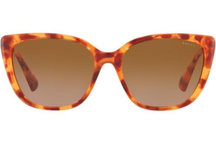 Okulary przeciwsłoneczne Ralph by Ralph Lauren RA5274 591113 Kocie oczy Havana