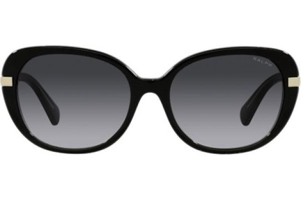 Okulary przeciwsłoneczne Ralph by Ralph Lauren RA5277 59418G Kocie oczy Czarne