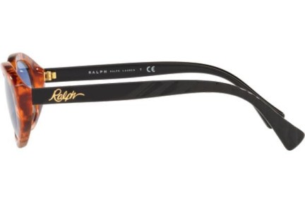 Okulary przeciwsłoneczne Ralph by Ralph Lauren RA5278 588580 Owalne Havana