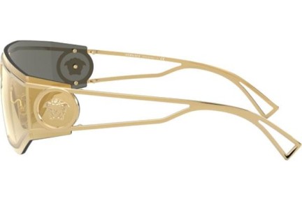 Okulary przeciwsłoneczne Versace Medusa Shield VE2226 10027P Pojedyncze | Shield Złote