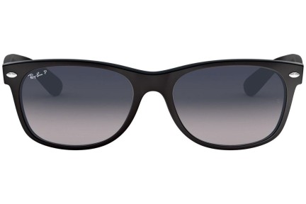 Ochelari de soare Ray-Ban New Wayfarer Classic RB2132 601S78 Polarized Pătrați Negri