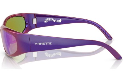 Okulary przeciwsłoneczne Arnette Catfish AN4302 29084V Prostokątne Fioletowe