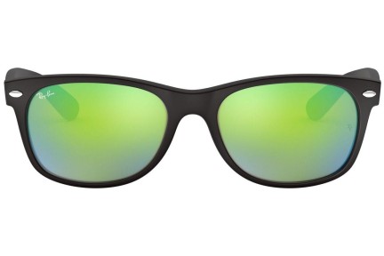 Okulary przeciwsłoneczne Ray-Ban New Wayfarer Flash RB2132 622/19 Kwadratowe Czarne