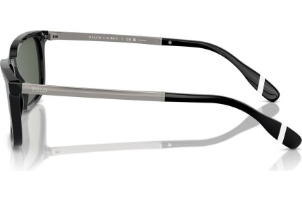 Okulary przeciwsłoneczne Polo Ralph Lauren PH4212 50019A Polarized Kwadratowe Czarne