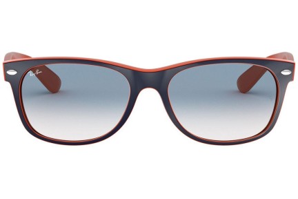 Okulary przeciwsłoneczne Ray-Ban New Wayfarer Color Mix RB2132 789/3F Kwadratowe Niebieskie