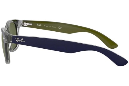 Okulary przeciwsłoneczne Ray-Ban New Wayfarer Bicolor RB2132 6188 Kwadratowe Niebieskie