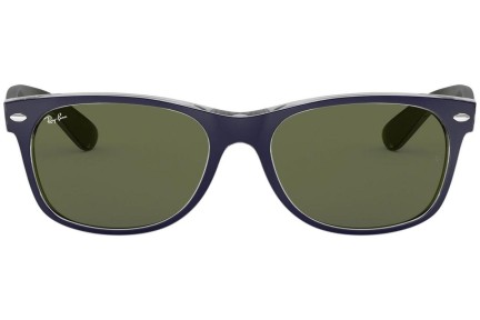 Okulary przeciwsłoneczne Ray-Ban New Wayfarer Bicolor RB2132 6188 Kwadratowe Niebieskie