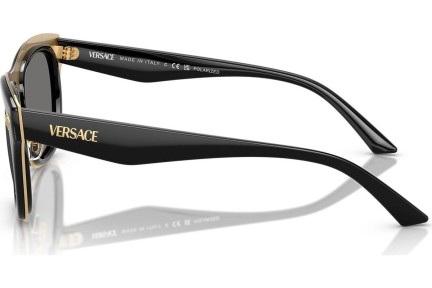 Okulary przeciwsłoneczne Versace VE2272 GB1/81 Polarized Kwadratowe Czarne