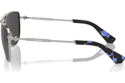 Okulary przeciwsłoneczne Burberry BE3149 100587 Pilotki (Aviator) Srebrne