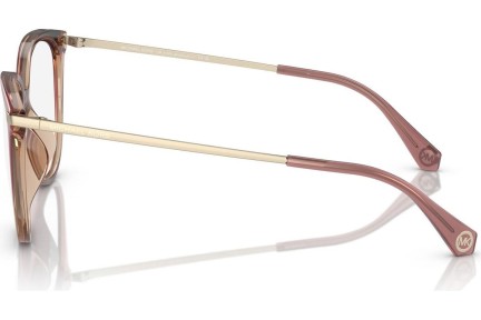 Okulary korekcyjne Michael Kors Westport MK4106U 3256 Okrągłe Brązowe
