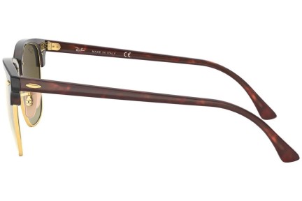 Okulary przeciwsłoneczne Ray-Ban Clubmaster Flash Lenses Gradient RB3016 990/7O Browline Havana