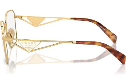 Okulary korekcyjne Prada PRA51V 5AK1O1 Kwadratowe Złote