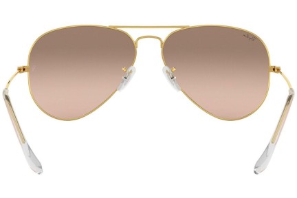 Okulary przeciwsłoneczne Ray-Ban Aviator Gradient RB3025 001/3E Pilotki (Aviator) Złote