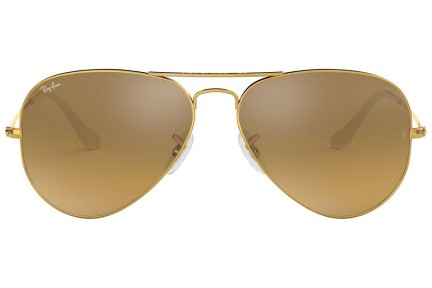 Okulary przeciwsłoneczne Ray-Ban Aviator Gradient RB3025 001/3K Pilotki (Aviator) Złote