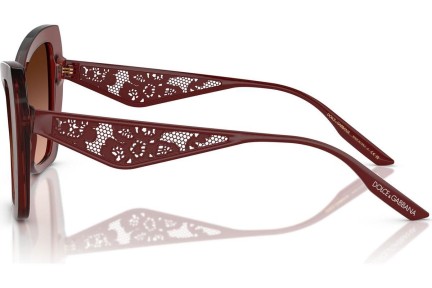 Okulary przeciwsłoneczne Dolce & Gabbana DG4489 30455M Kocie oczy Czerwone