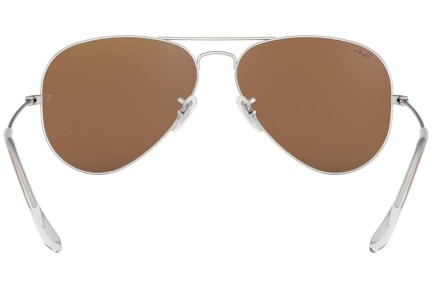 Okulary przeciwsłoneczne Ray-Ban Aviator Flash Lenses RB3025 019/Z2 Pilotki (Aviator) Srebrne
