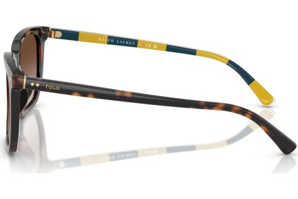 Okulary przeciwsłoneczne Polo Ralph Lauren PH4224U 500313 Kwadratowe Havana